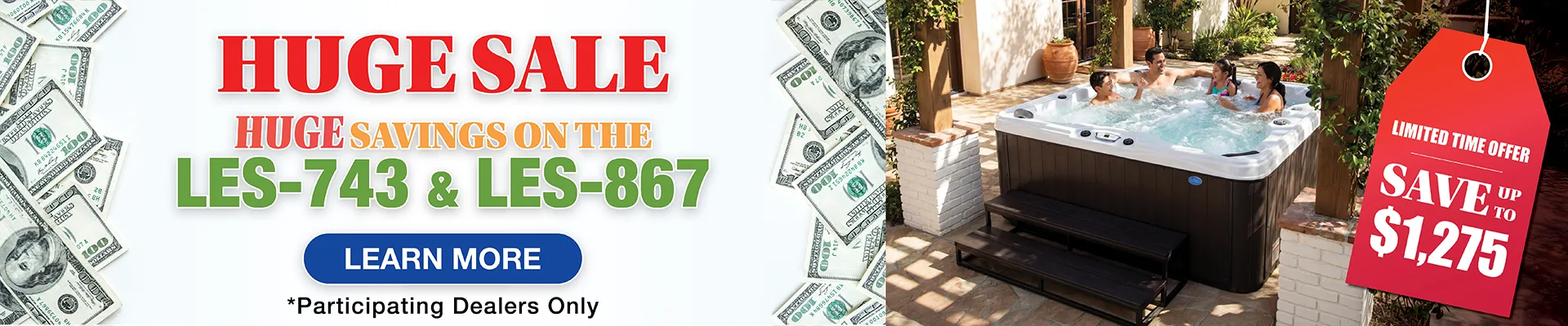 Calspas hot tub being used in a family setting - Akron